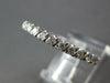 ESTATE .87CT DIAMOND 14K WHITE GOLD CLASSIC 2MM ETERNITY ANNIVERSARY RING #27033