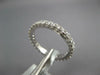 ESTATE .58CT DIAMOND 18KT WHITE GOLD CLASSIC ROUND 2MM ETERNITY ANNIVERSARY RING