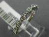 ESTATE .20CT DIAMOND 14KT WHITE GOLD 3D MARQUISE SHAPE FILIGREE ANNIVERSARY RING