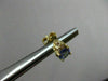 ESTATE 1.15CT DIAMOND & AAA ROUND TANZANITE 14KT YELLOW GOLD EARING 9mm #20316