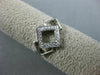 ESTATE .10CT DIAMOND 14KT WHITE GOLD 3D SQUARE PAST PRESENT FUTURE LOVE RING