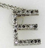 ESTATE .30CT DIAMOND 14KT YELLOW GOLD 3D CLASSIC E INITIAL FLOATING PENDANT