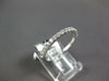 ESTATE .33CT DIAMOND 18KT WHITE GOLD 3D ROUND 2mm SEMI ETERNITY ANNIVERSARY RING