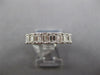 LARGE 3.58CT DIAMOND 18KT WHITE GOLD 3D BAGUETTE 4.5MM ETERNITY ANNIVERSARY RING