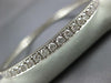 ESTATE LARGE 6.50CT DIAMOND 18KT WHITE GOLD 3D ETERNITY BANGLE CUFF BRACELET