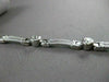 ESTATE WIDE 1.20CT DIAMOND 14KT WHITE GOLD ETOILE SOLID BRACELET STUNNING #19274