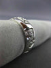 ESTATE WIDE .40CT DIAMOND 14KT WHITE GOLD 3D ZIG ZAG ETERNITY ANNIVERSARY RING