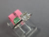 SMALL .18CT DIAMOND 18KT WHITE GOLD ROUND & BAGUETTE CLUSTER INVISIBLE FUN RING