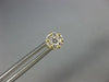ESTATE SMALL .33CT DIAMOND 18KT YELLOW GOLD CLASSIC FLOWER CLUSTER STUD EARRINGS