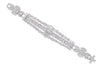 EXTRA LARGE 4.85CT DIAMOND 18KT WHITE GOLD 3D MULTI ROW COCKTAIL TENNIS BRACELET