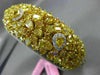 GIA LARGE 51.38CT WHITE & FANCY YELLOW DIAMOND 18KT YELLOW GOLD TENNIS BRACELET