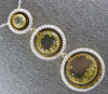 EXTRA LARGE 3.57CT WHITE & FANCY YELLOW DIAMOND 18K 2 TONE GOLD JOURNEY NECKLACE