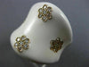 ESTATE LARGE .55CT DIAMOND & WHITE ENAMEL 14KT YELLOW GOLD MULTI FLOWER FUN RING