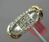 ESTATE WIDE .57CT ROUND & PRINCESS DIAMOND 18K WHITE & ROSE GOLD ETOILE FUN RING
