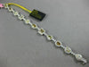 GIA WIDE 8.67CT WHITE & FANCY YELLOW DIAMOND 18KT 2 TONE GOLD 3D TENNIS BRACELET