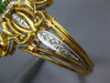 ANTIQUE 7.24CT DIAMOND & AAA EMERALD RUBY & ONYX 18K 2 TONE GOLD BANGLE BRACELET