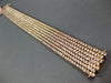 ESTATE WIDE 12.40CT PINK DIAMOND 18K ROSE GOLD CLASSIC MULTI ROW TENNIS BRACELET
