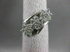 ESTATE .85CTW DIAMOND 3 CLUSTER STAR 14KT WHITE GOLD COCKTAIL RING F/G VS #17147