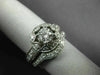 ESTATE LARGE 2.06CT DIAMOND 18KT GOLD & PLATINUM 3D WEDDING ENGAGEMENT RING SET