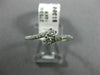 ESTATE .25CT DIAMOND 14KT WHITE GOLD 2 STONE CRISS CROSS SEMI ETERNITY LOVE RING