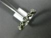 ESTATE .26CT DIAMOND 14K WHITE GOLD 3D FLOWER FILIGREE WEDDING ANNIVERSARY RING