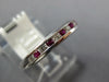 .27CT DIAMOND & AAA RUBY 18KT WHITE GOLD CLASSIC ROUND CHANNEL ANNIVERSARY RING