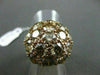 ANTIQUE LARGE 10.26CT OLD MINE FANCY YELLOW DIAMOND 14KT ROSE GOLD WIDE RING
