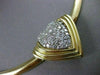 ESTATE 2.25CT DIAMOND 14K WHITE & YELLOW GOLD HEART SLIDE NECKLACE BEAUTIFUL 305
