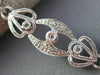 ESTATE WIDE & LONG .52CT DIAMOND 18KT WHITE GOLD ETOILE MILGRAIN TENNIS BRACELET
