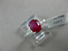 1.28CT DIAMOND & AAA RUBY 14KT WHITE GOLD 3D CLASSIC OVAL ENGAGEMENT RING #1998