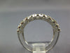 ESTATE LARGE 2.40CT DIAMOND 14KT WHITE GOLD ROUND 3D MULTI ROW ANNIVERSARY RING