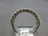 WIDE 1.62CT DIAMOND 14KT WHITE GOLD 3D 2 ROW DIAGONAL WEDDING ANNIVERSARY RING
