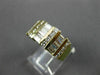 ESTATE WIDE 1.64CT DIAMOND 14KT YELLOW GOLD WEDDING ANNIVERSARY RING 9mm #11857