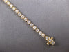 ESTATE 1.0CT DIAMOND 14KT YELLOW GOLD 3D CLASSIC 2MM LOVE TENNIS BRACELET