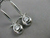 ESTATE .55CTW DIAMOND 14KT WHITE GOLD HANGING DANGLE STUD EARRINGS FG VS #16071