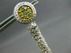 ESTATE 4.10CT FANCY YELLOW & WHITE DIAMOND 18KT GOLD AAA BROWNISH PEARL EARRINGS