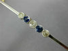 ANTIQUE LARGE .60CT DIAMOND 14K WHITE & YELLOW GOLD 3D FIVE STONE BAR PIN #26362