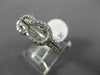 ESTATE WIDE .70CT DIAMOND 14K WHITE GOLD 3D INFINITY LOVE KNOT PROMISE LOVE RING