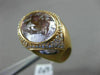 ESTATE 6.92CT DIAMOND & AAA AMETHSYT 18KT ROSE GOLD FLOWER SUNBURST RING