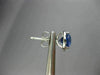 ESTATE 2.80CT DIAMOND & AAA SAPPHIRE 14KT WHITE GOLD 3D ROUND HALO STUD EARRINGS