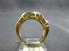 WIDE 1.36CT DIAMOND 14KT YELLOW GOLD ROUND CHANNEL CRISS CROSS ANNIVERSARY RING