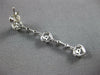 .36CT DIAMOND 14KT WHITE GOLD TRIPLE HEART BY THE YARD FILIGREE HANGING EARRINGS