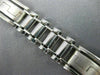 ESTATE WIDE & LONG 14KT WHITE GOLD HANDCRAFTED ITALIAN MENS BRACELET #22779