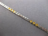 2.22CT DIAMOND 14KT 2 TONE GOLD ROUND PAST PRESENT FUTURE BEADED TENNIS BRACELET