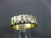 ESTATE WIDE .85CT BAGUETTE & ROUND DIAMOND 14K YELLOW GOLD ANNIVERSARY RING 3821