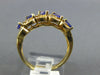 .99CT DIAMOND & AAA TANZANITE 14KT YELLOW GOLD MARQUISE & ROUND ANNIVERSARY RING