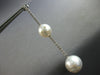 EXTRA LARGE 2.3CT DIAMOND & AAA SOUTH SEA PEARL 14KT WHITE GOLD ETOILE EARRINGS