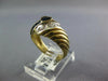 1.31CT DIAMOND & AAA SAPPHIRE 14KT YELLOW GOLD HEART SHAPE PRINCESS & ROUND RING