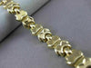 ESTATE WIDE 14KT YELLOW GOLD ITALIAN LINK DESIGN BRACELET 8mm STUNNING! #23308