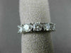 ESTATE 1.35CT DIAMOND 14K WHITE GOLD 3D FIVE STONE WEDDING ANNIVERSARY RING 2058